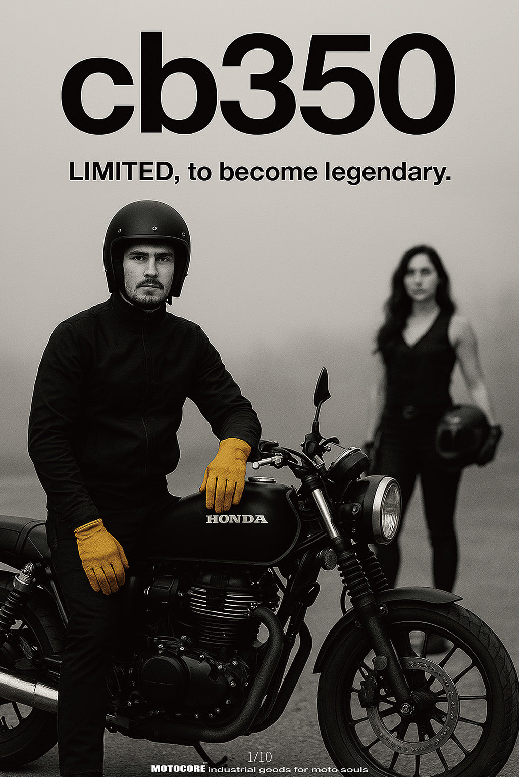 CB350xJAX MOTOCORE™ 限量黑框掛圖