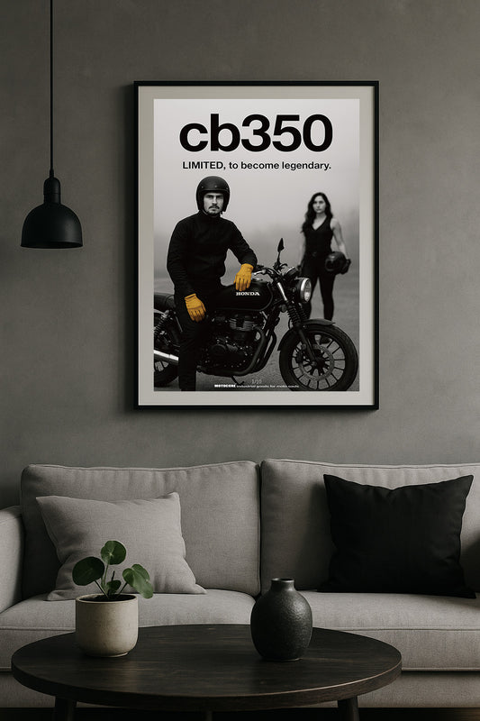 CB350xJAX MOTOCORE™ 限量黑框掛圖