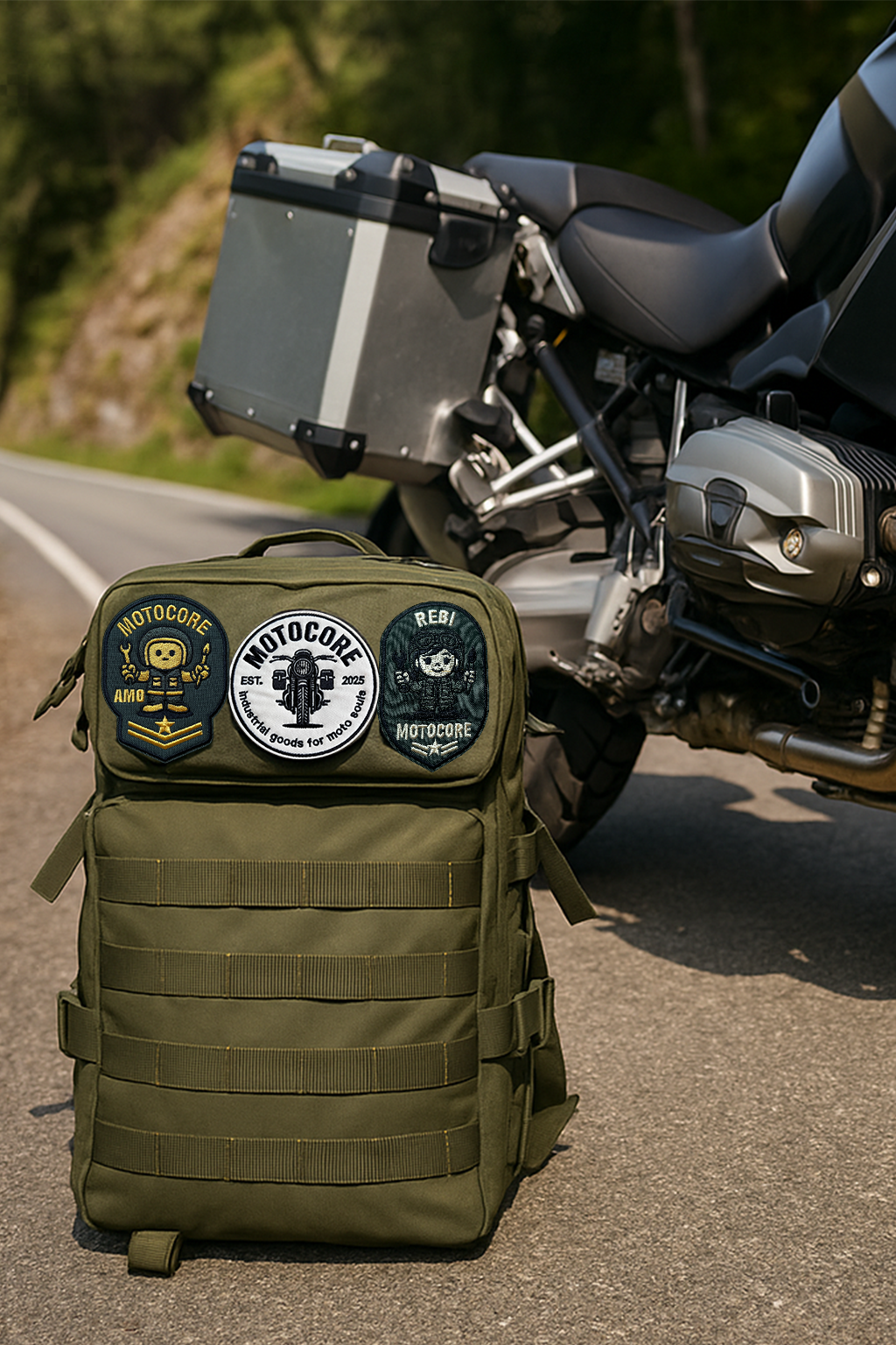 MOTOCORE™ 45L 軍風背包|機車靈魂的日常主力包