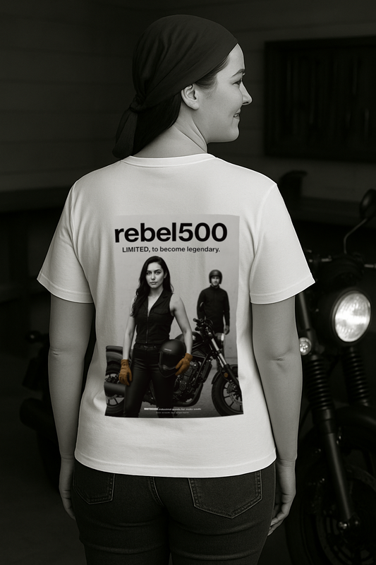 MOTOCORE™ × RAYA 女騎士專用短T|rebel500 經典背面視覺款