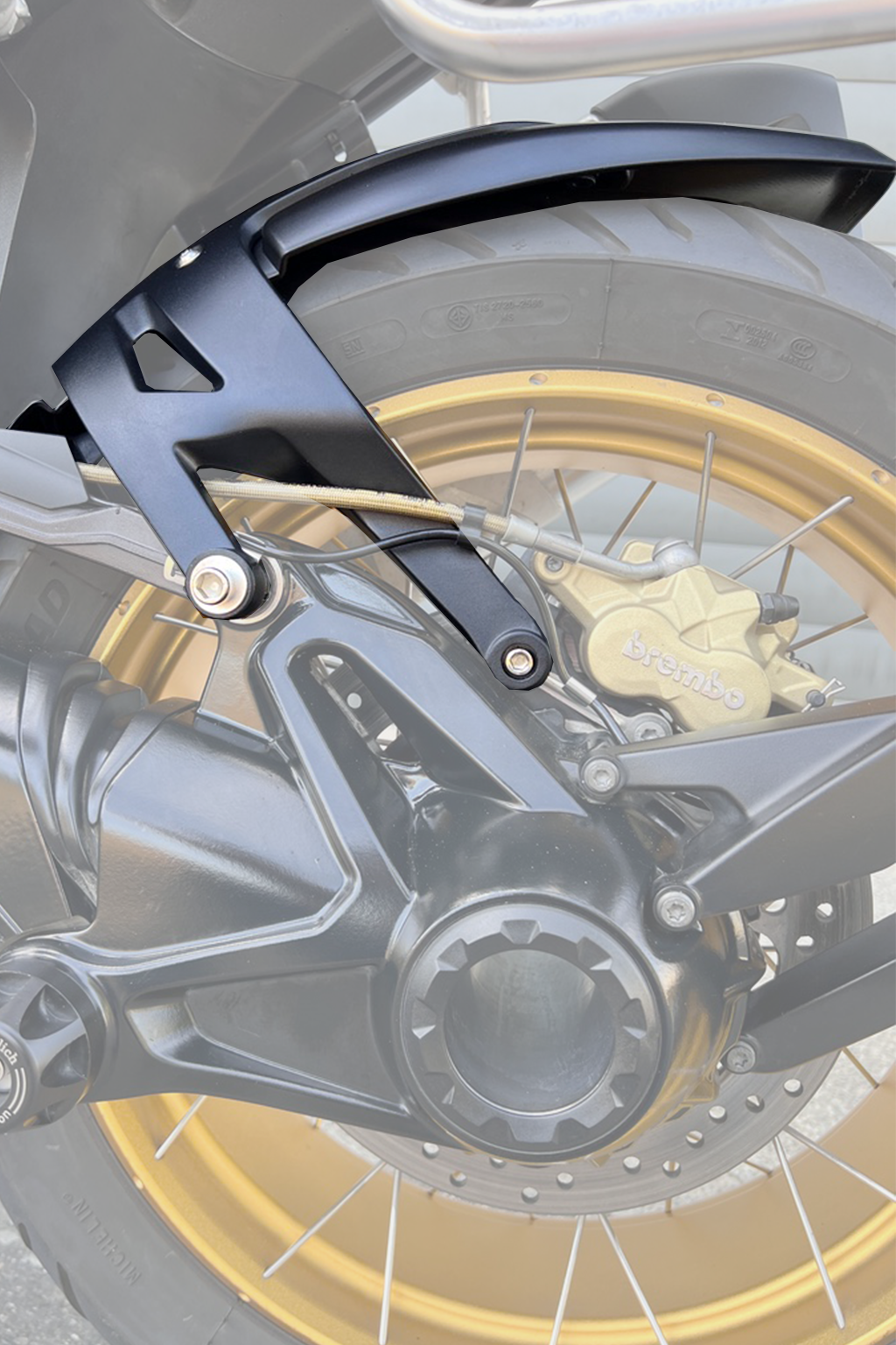 BMW  R1250GS/GSA 後輪內土除｜CNC 鋁合金噴砂霧面防泥保護套件