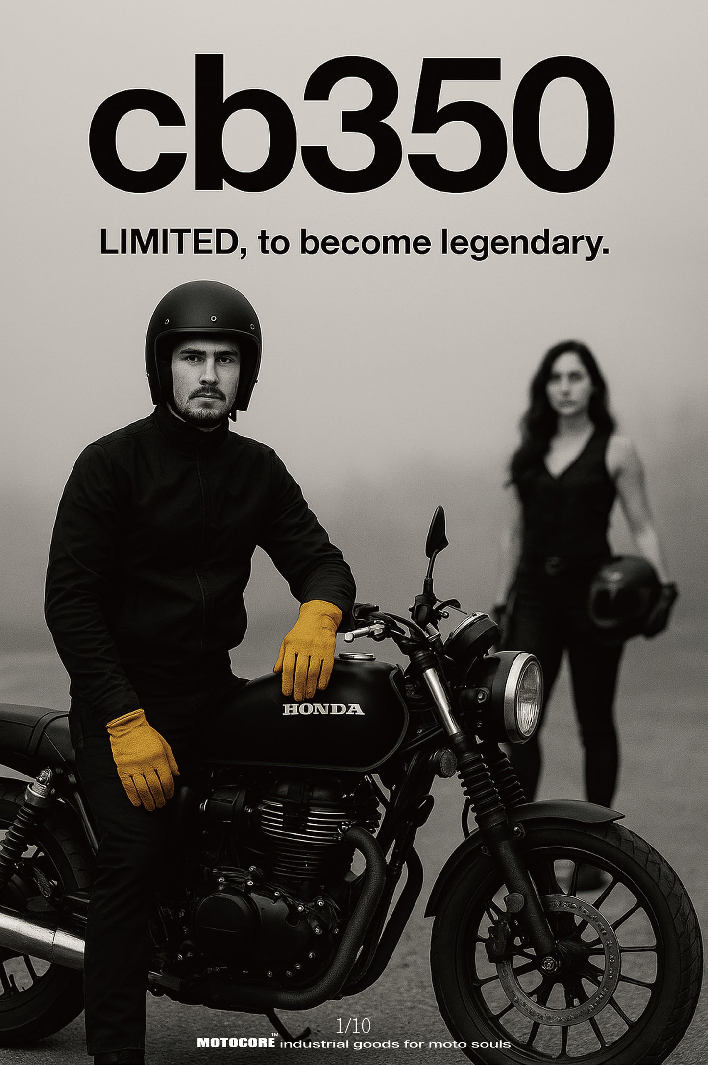 CB350 x JAX｜限量無框掛畫（1/10 獨立編號）