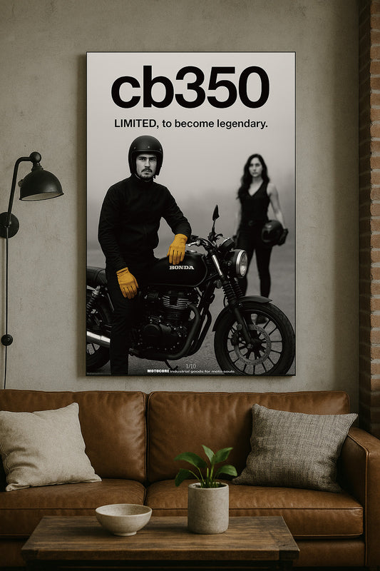 CB350 x JAX｜限量無框掛畫（1/10 獨立編號）