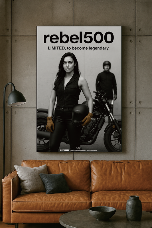 REBEL500 × RAYA 無框畫海報｜限量收藏版