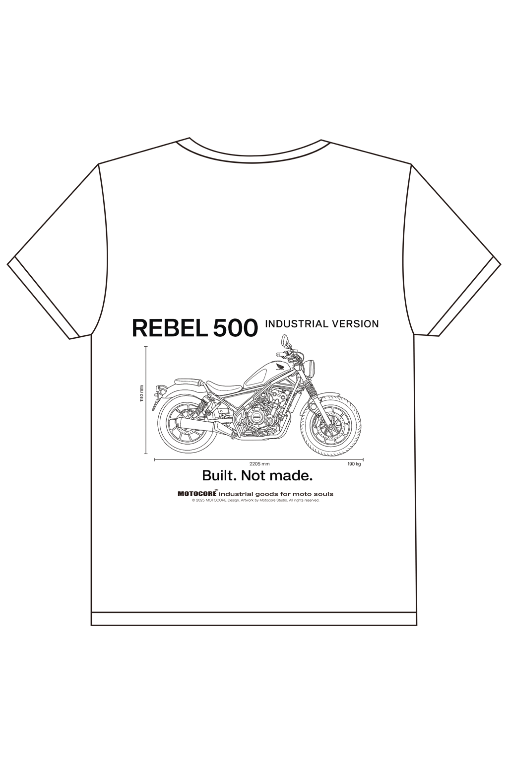 REBEL 500 INDUSTRIAL VERSION / 工業設計限定T-shirt